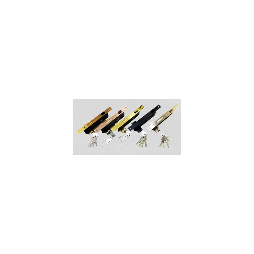 Abbasali Wooden Door Lock Body and Cylinder Martech Lock Body 45x85, Black, Secure Locking Mechanism