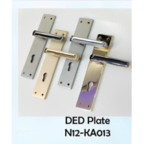 Abbasali Wooden Door Handle for Entrance and Interior Doors, Model N12 KA013, Gold