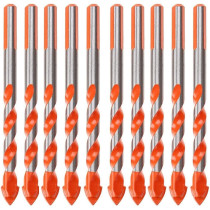 Abbasali 10pcs Ceramic Tile Drill Bit Set, Ideal for Tile, Brick, Glass, Plastic, Wood, and Concrete, 10mm