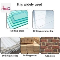 Abbasali 10pcs Ceramic Tile Drill Bit Set, Ideal for Tile, Brick, Glass, Plastic, Wood, and Concrete, 10mm