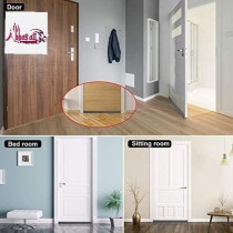 Abbasali Door Bottom Brush Seal with Screw for Exterior/Interior Doors, 100cm, Brush Brown, Pack of 3pcs, Insulation and Soundproofing