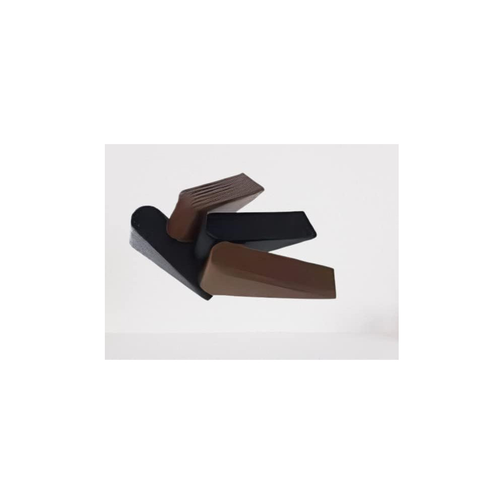 Abbasali Universal Door Stoppers Made of Premium Rubber, Red, Durable and Reliable for All Doors