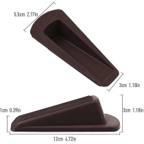 Abbasali Universal Door Stoppers Made of Premium Rubber, Red, Durable and Reliable for All Doors