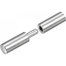 Abbasali Round Bar Hinges Male to Female Stainless Steel Hinge, 20x80, Durable and Reliable for Various Applications