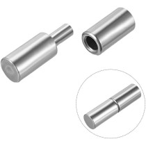 Abbasali Round Bar Hinges Male to Female Stainless Steel Hinge, 20x80, Durable and Reliable for Various Applications