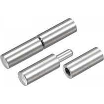 Abbasali Round Bar Hinges Male to Female Stainless Steel Hinge, 20x80, Durable and Reliable for Various Applications