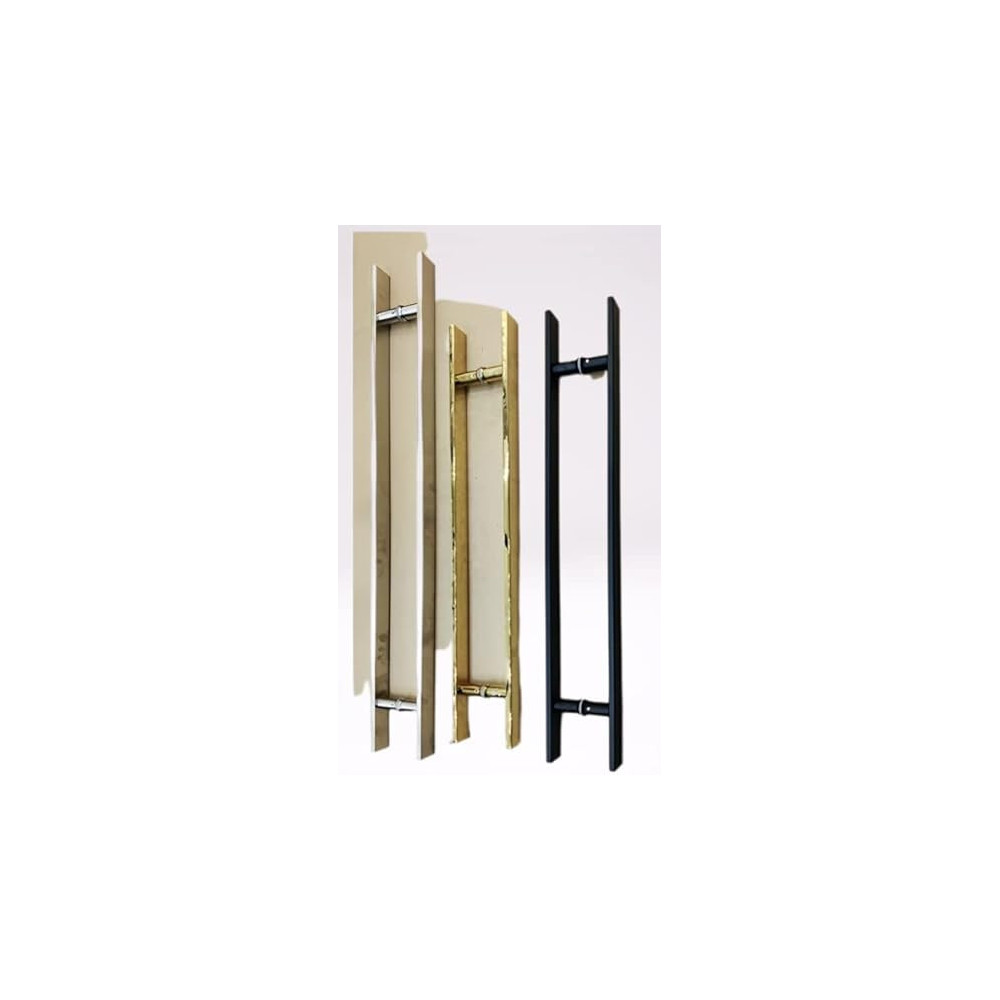 Abbasali Pull Handle for Glass and Wooden Sliding Doors, H Type, 40x10, 600mm, Gold, Easy Installation and Stylish Design