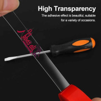 Abbasali Double Sided Heavy Duty Tape, Acrylic Clear Strong Adhesive, Waterproof, Removable, 15mm x 5m for Carpet Fixing and DIY Crafts