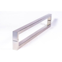 Abbasali Pull Handle for Glass and Wooden Sliding Doors, C Type, Square 40x20, 400mm, Silver, Easy Installation and Elegant Look