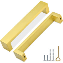 Abbasali Pull Handle for Glass and Wooden Sliding Doors, C Type, Square 40x20, 400mm, Silver, Easy Installation and Elegant Look