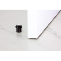 Abbasali Round Door Stop Wedge Jam Block Floor Protector, Black, Durable and Reliable Door Stopper