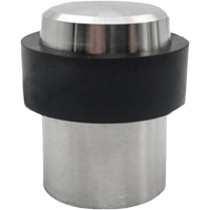 Abbasali Round Door Stop Wedge Jam Block Floor Protector, Black, Durable and Reliable Door Stopper