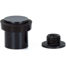 Abbasali Round Door Stop Wedge Jam Block Floor Protector, Black, Durable and Reliable Door Stopper