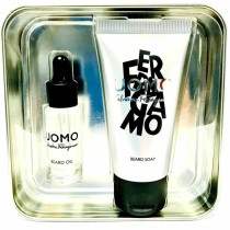 Salvatore Ferragamo Uomo Mini Beard Kit For Men ( Oil 5Ml Plus Soap 50Ml )