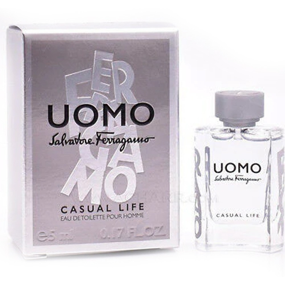 Salvatore Ferragamo Uomo Casual Life For Men Eau De Toilette, 5Ml Miniature