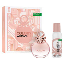 Benetton Colors De Benetton Woman Rose (W) Set Edt 80Ml Plus 24H Deodorant 150Ml