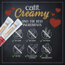 Catit Creamy Lickable Treats For Cat Chicken & Lamb Flavor 4 * 10G