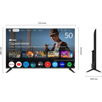 Star-X, 50 Inch 4K UHD LED Smart TV, Google TV, Dolby Audio, 50UH680G