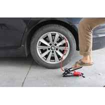 Abbasali Portable High Pressure Tire Foot Pump with Gauge for Cars, Bikes And Balls