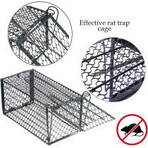 Abbasali Mouse And Rodent Snap Trap Cage, Pack of 5, 24x11x11cm, Black