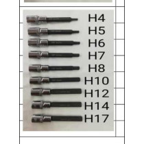 Abbasali Hex Allen Key Socket 21CH 4156, Durable 100mm/H7 for Industrial and Everyday Use