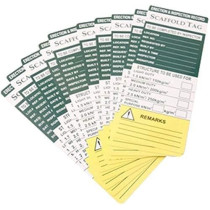 Generic Scaffolding and Construction Safety Tag, Essential for Equipment and Workplace Compliance