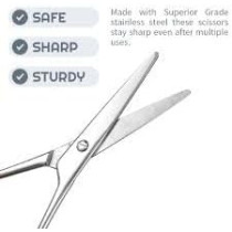 Abbasali Mustache Scissors, Precise Grooming Tool for Styling and Trimming Facial Hair
