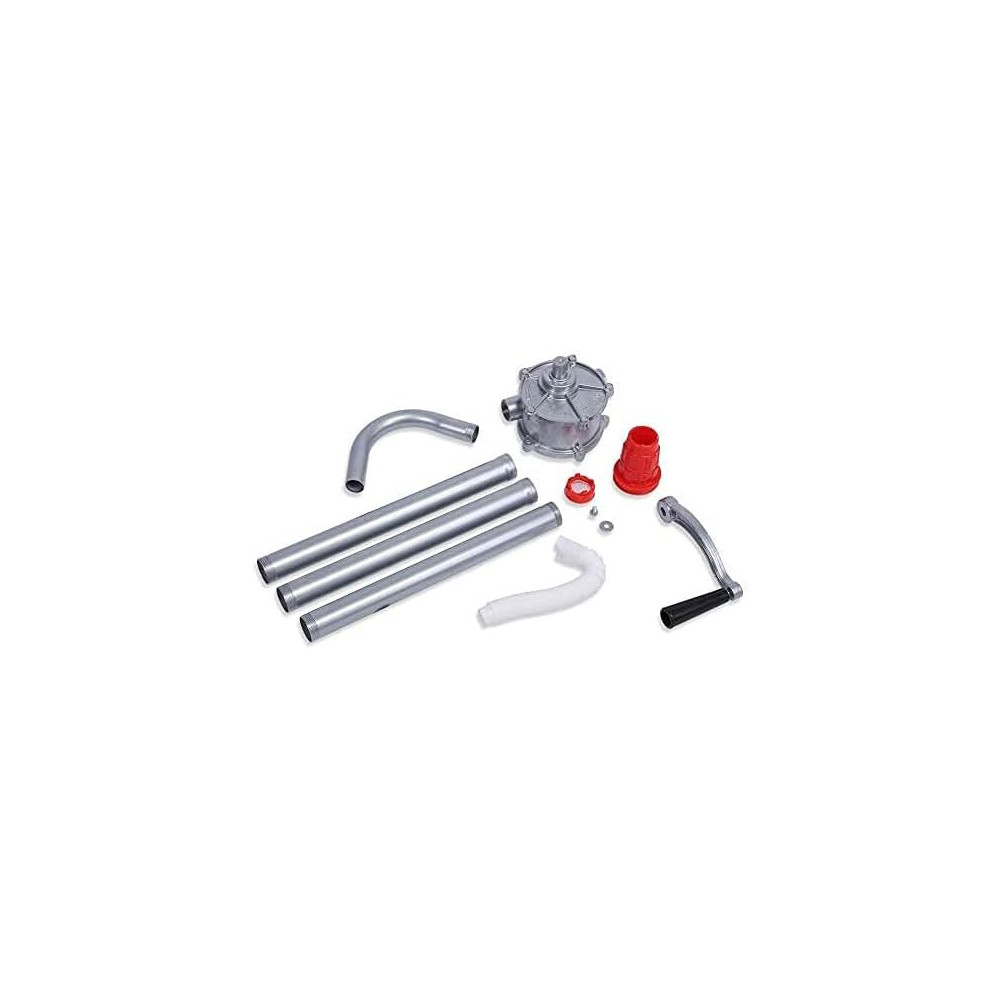 Abbasali Hand Crank Oil Barrel Pump, Lightweight Aluminum Tool for Diesel, Petrol, and Fuel Transfer