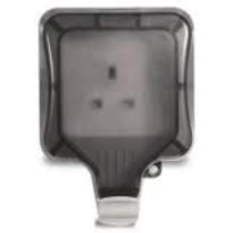 Abbasali Waterproof IP66 Single Switch Socket, Durable 13AMP Outdoor Electrical Outlet