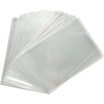 Abbasali 100pcs Clear Cellophane Bags, Perfect for Party Treats, Bakery, and Desserts