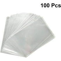 Abbasali 100pcs Clear Cellophane Bags, Perfect for Party Treats, Bakery, and Desserts