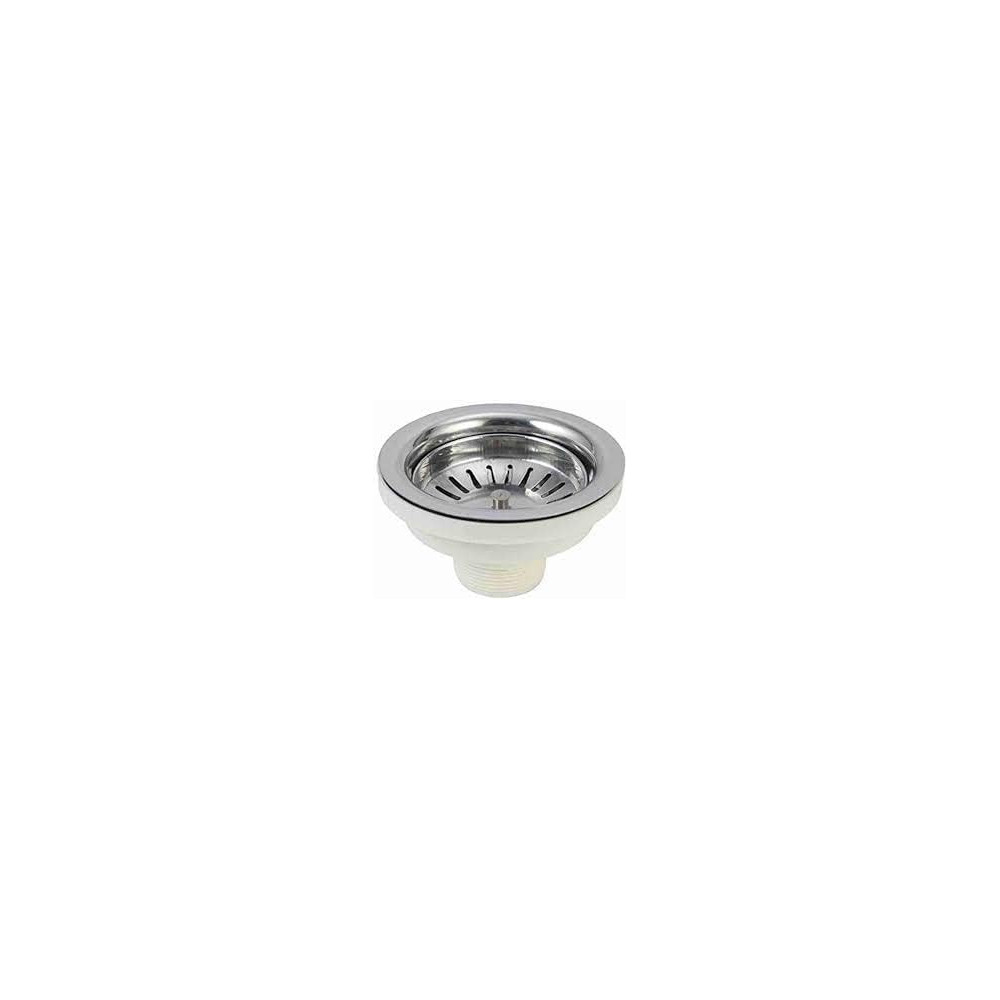 Abbasali Stainless Steel Kitchen Sink Waste Coupling, 1 Inch Drain Outlet for Wash Basins