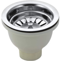 Abbasali Stainless Steel Kitchen Sink Waste Coupling, 1 Inch Drain Outlet for Wash Basins