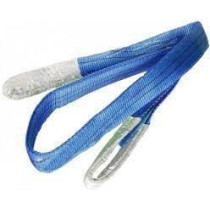 Abbasali 2 Ply Polyester Webbing Sling, Blue, 200mm Wide, 8 Ton Capacity, 6 Meter