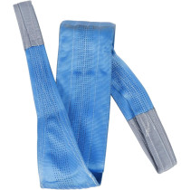 Abbasali 2 Ply Polyester Webbing Sling, Blue, 200mm Wide, 8 Ton Capacity, 6 Meter