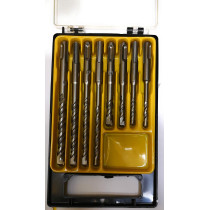 Abbasali 8 Piece SDS Plus Drill Bit Set, Durable and Versatile for Construction