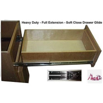 Abbasali 16 Inch Soft Closing Drawer Slide Rail, Steel Ball Bearing Runner