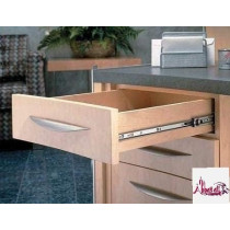 Abbasali 22 Inch Soft Closing Drawer Slide Rail, Steel Ball Bearing Runner