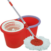 Generic 360 Degree Spin Mop Bucket Set, Rotating Floor Cleaner with 3 Dry Heads, Color May Vary