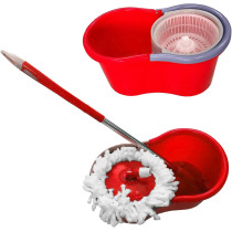 Generic 360 Degree Spin Mop Bucket Set, Rotating Floor Cleaner with 3 Dry Heads, Color May Vary