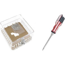 Abbasali AC Thermostat Cover with Lock, Includes Screwdriver, Pack of 2