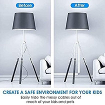 Abbasali PVC Flexible Wire Power Cord with Trunking, 2.5mm x 2M