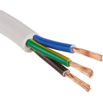 Abbasali PVC Flexible Wire Power Cord with Trunking, 2.5mm x 2M