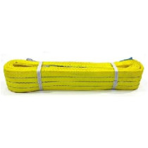 Abbasali 2-Ply Polyester Webbing Sling, 75mm, 3T, 6m, Durable Yellow Sling for Heavy Lifting