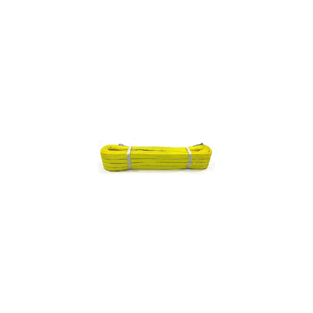 Abbasali 2-Ply Polyester Webbing Sling, 75mm, 3T, 6m, Durable Yellow Sling for Heavy Lifting