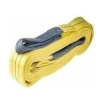 Abbasali 2-Ply Polyester Webbing Sling, 75mm, 3T, 6m, Durable Yellow Sling for Heavy Lifting