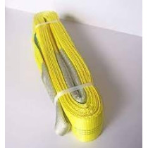 Abbasali 2-Ply Polyester Webbing Sling, 75mm, 3T, 6m, Durable Yellow Sling for Heavy Lifting