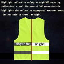Abbasali Reflective Safety Vest, High Visibility Day And Night Warning Vest for Traffic, Construction, and Work Safety, Green