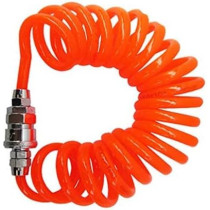 Abbasali 220psi Car Tyre Inflator and Deflator Pump, Air Hose with Pressure Gauge for Auto, Truck, SUV and Motorcycles, 10M Compressor Spring Hose