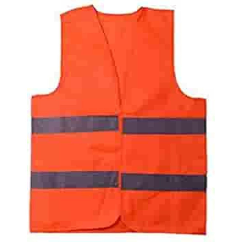 Abbasali Reflective Safety Vest, High Visibility Day And Night Warning Vest for Traffic, Construction, and Work Safety, Orange